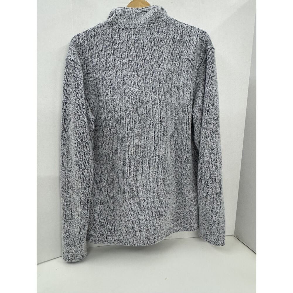 Properly Tied Fleece Pullover 1/4 Button Gray Size M - Picture 4 of 6